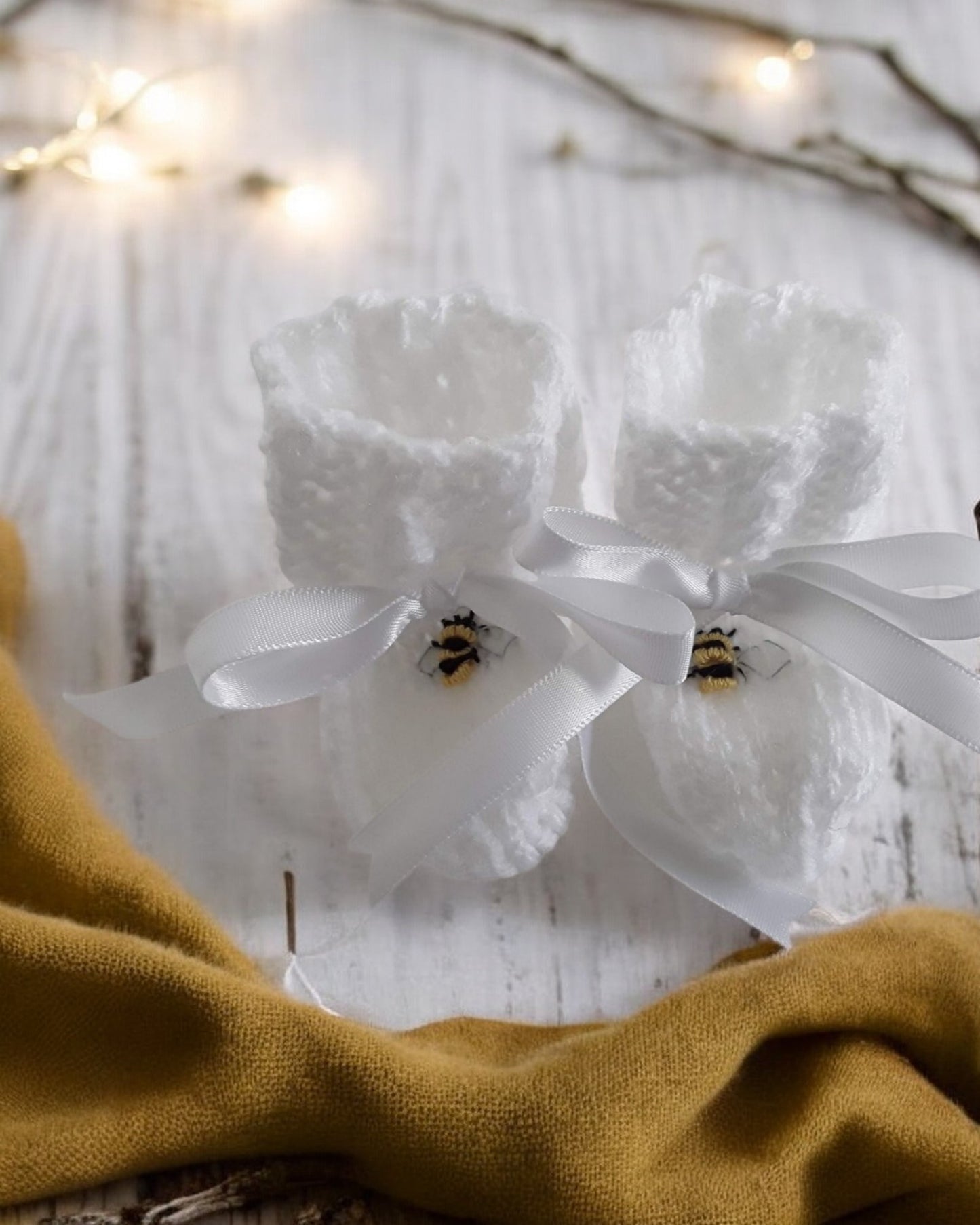 Hand knitted baby cardigan with hat embroidered with bumble bee- ladybird - caterpillar design