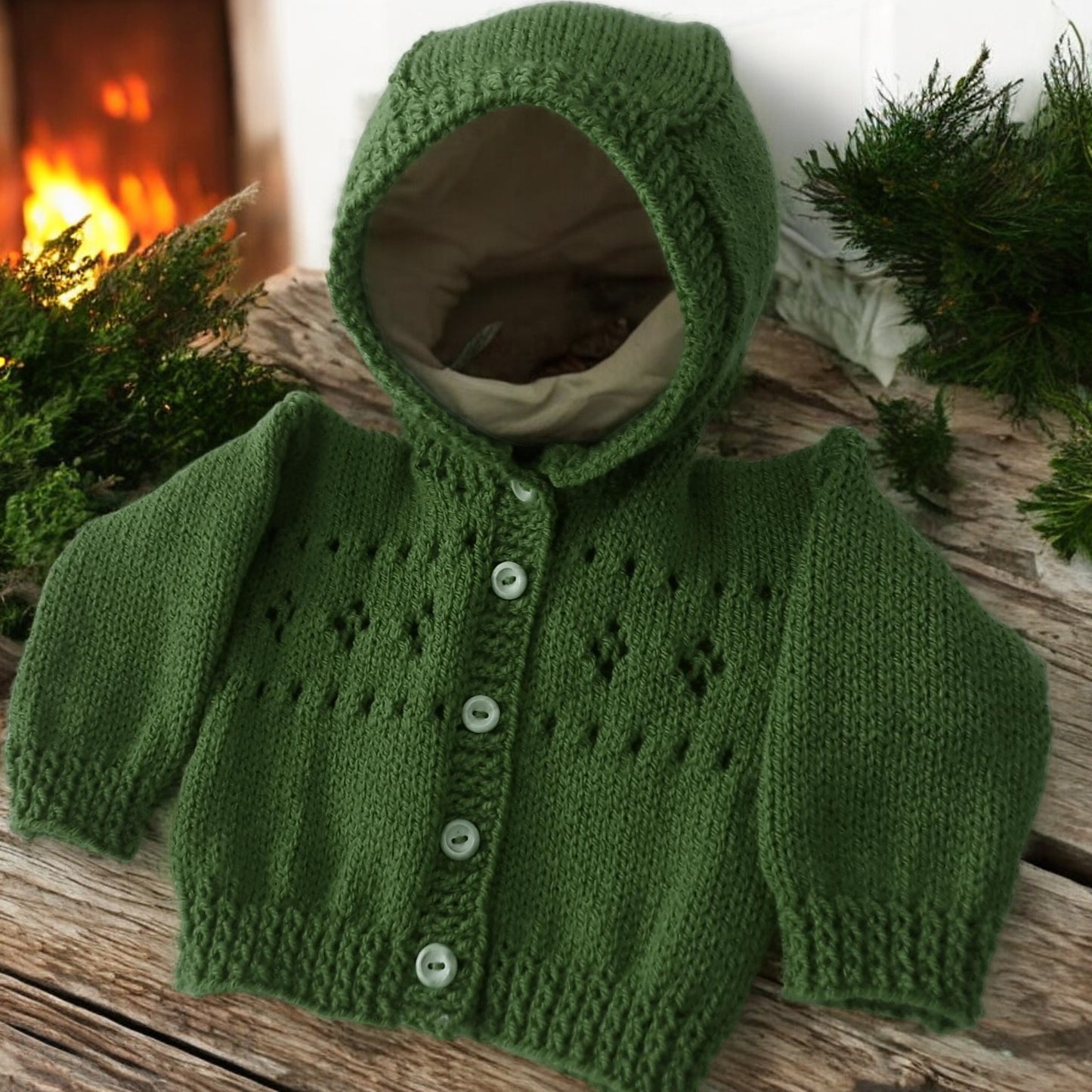 Unisex knitted hoodie