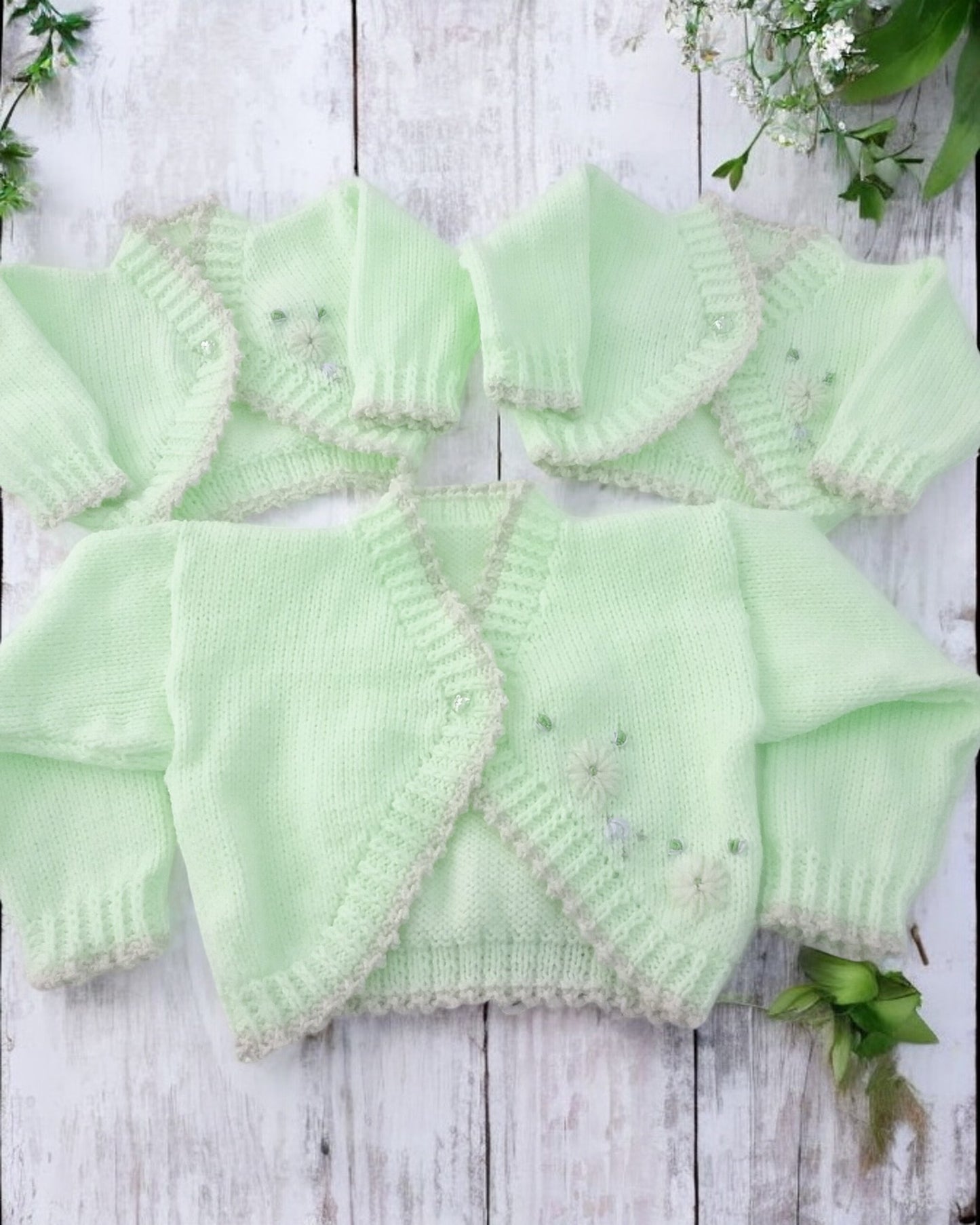 pastel coloured Girls Bolero-Style Cardigan with Stunning Hand-Stitched Embroidery