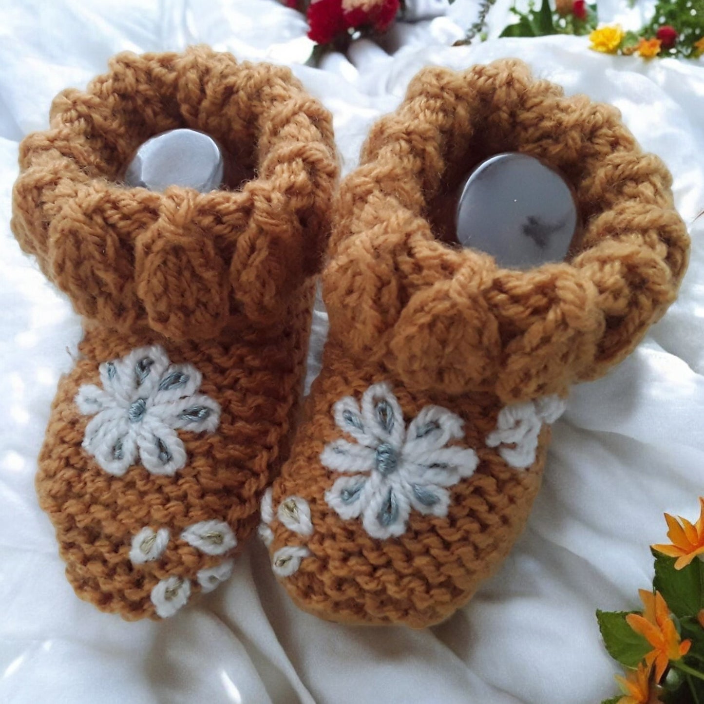 Charming Girls' Embroidered Cardigan Set: Headband & Boots Included