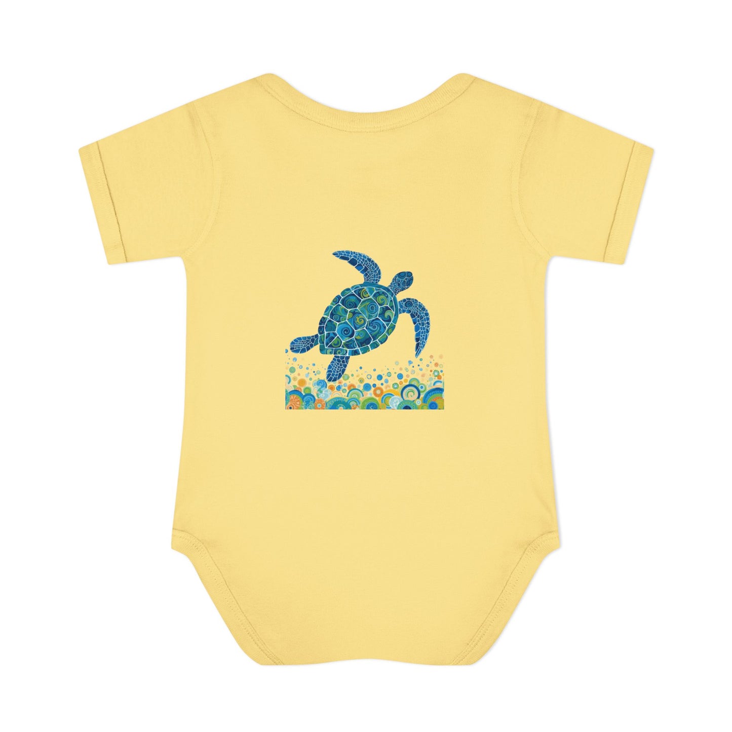 Blue Sea Turtle Onesie | Personalized Infant Bodysuit