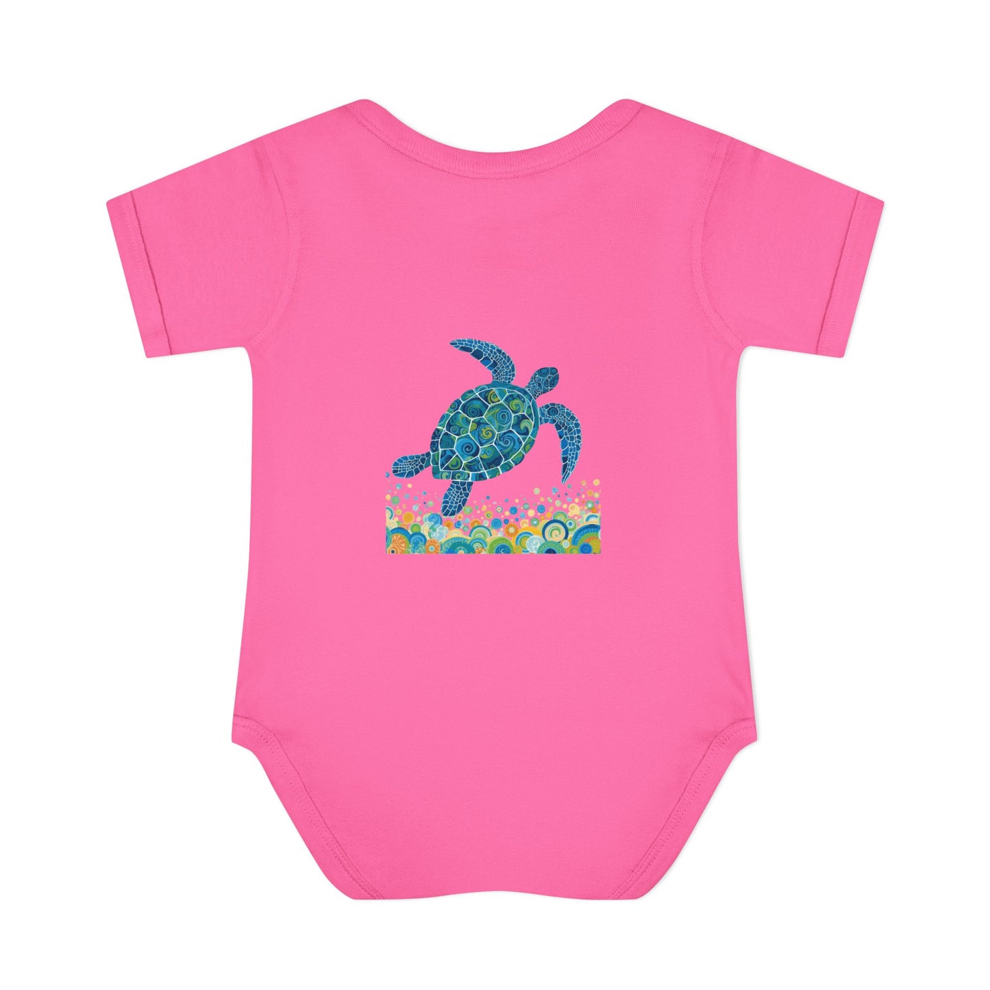 Blue Sea Turtle Onesie | Personalized Infant Bodysuit