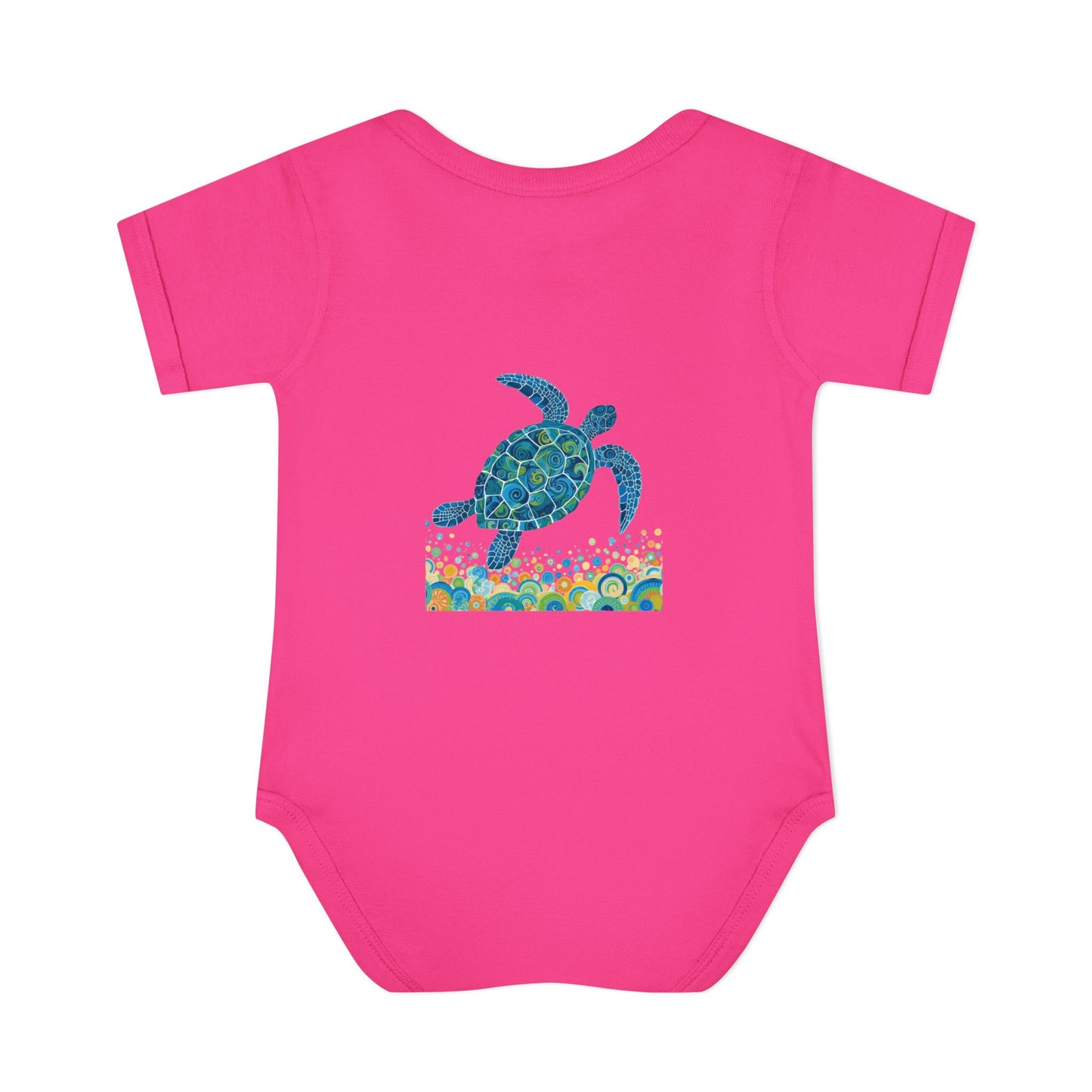 Blue Sea Turtle Onesie | Personalized Infant Bodysuit