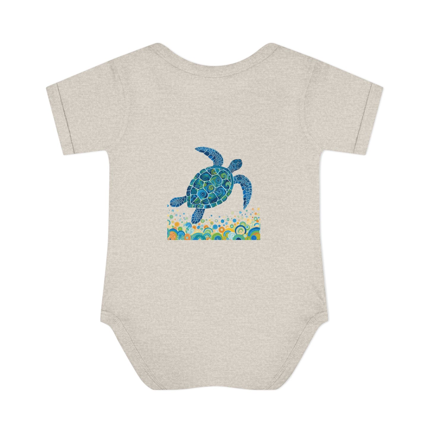 Blue Sea Turtle Onesie | Personalized Infant Bodysuit