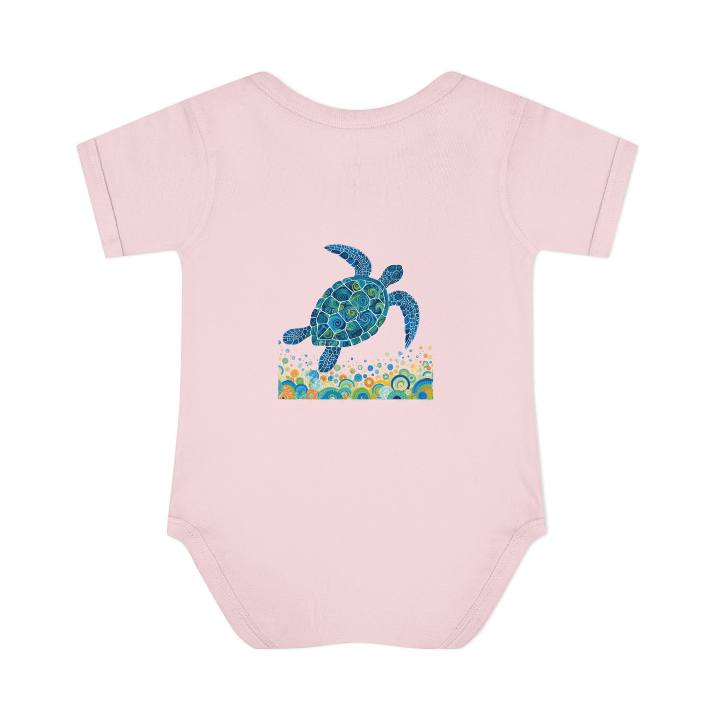 Blue Sea Turtle Onesie | Personalized Infant Bodysuit