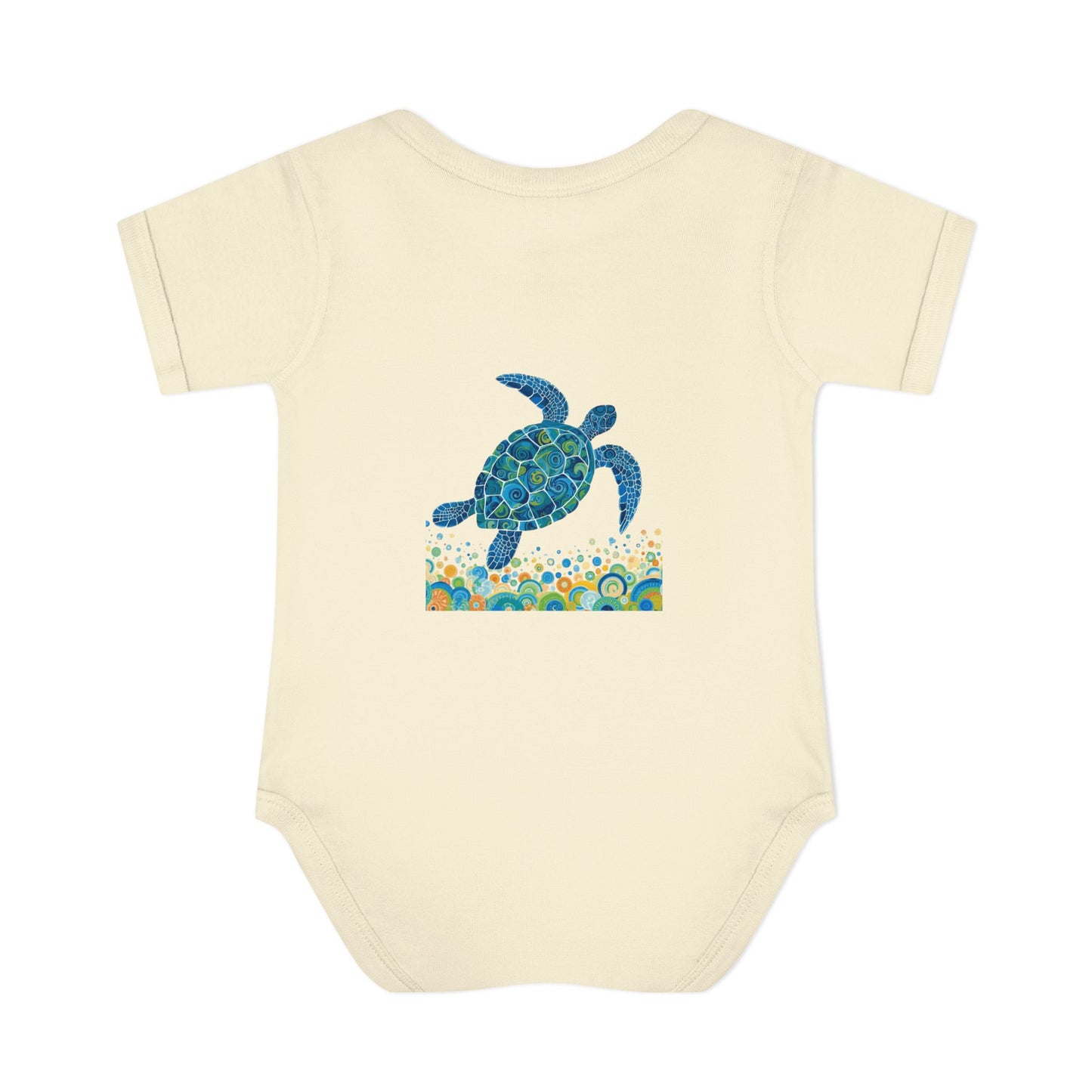 Blue Sea Turtle Onesie | Personalized Infant Bodysuit