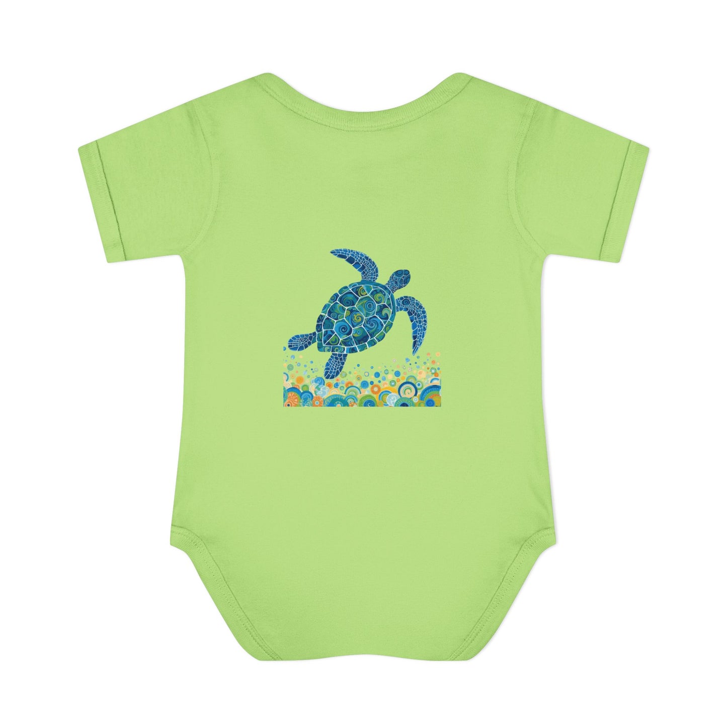 Blue Sea Turtle Onesie | Personalized Infant Bodysuit