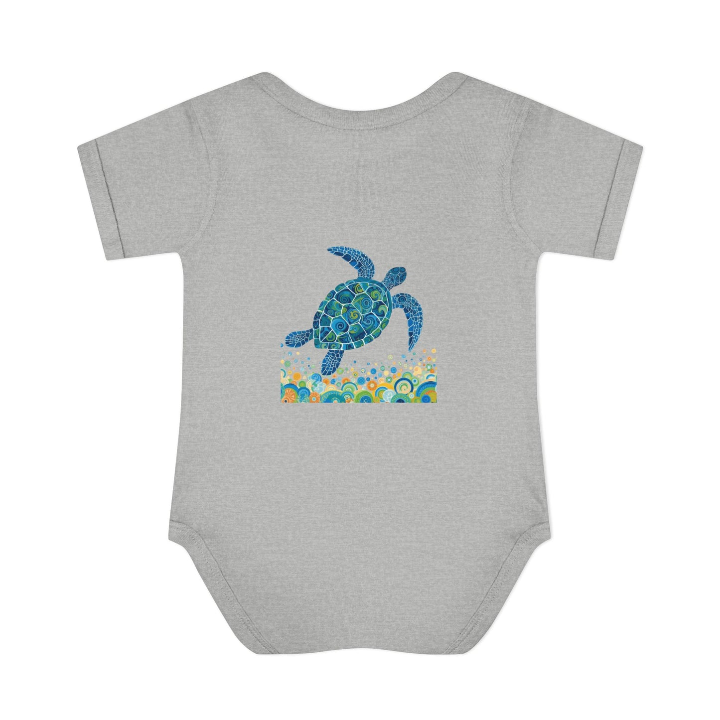 Blue Sea Turtle Onesie | Personalized Infant Bodysuit