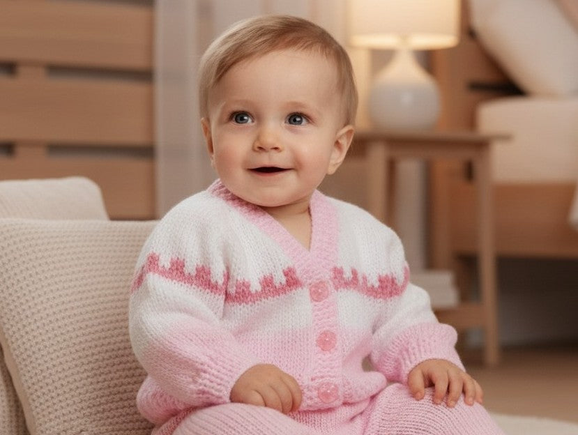 fairisle baby cardigan