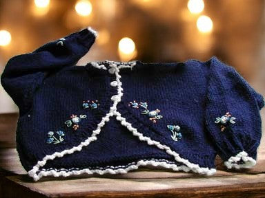 Delicate Embroidered Bolero Jacket for Girls: Stylish and Cozy