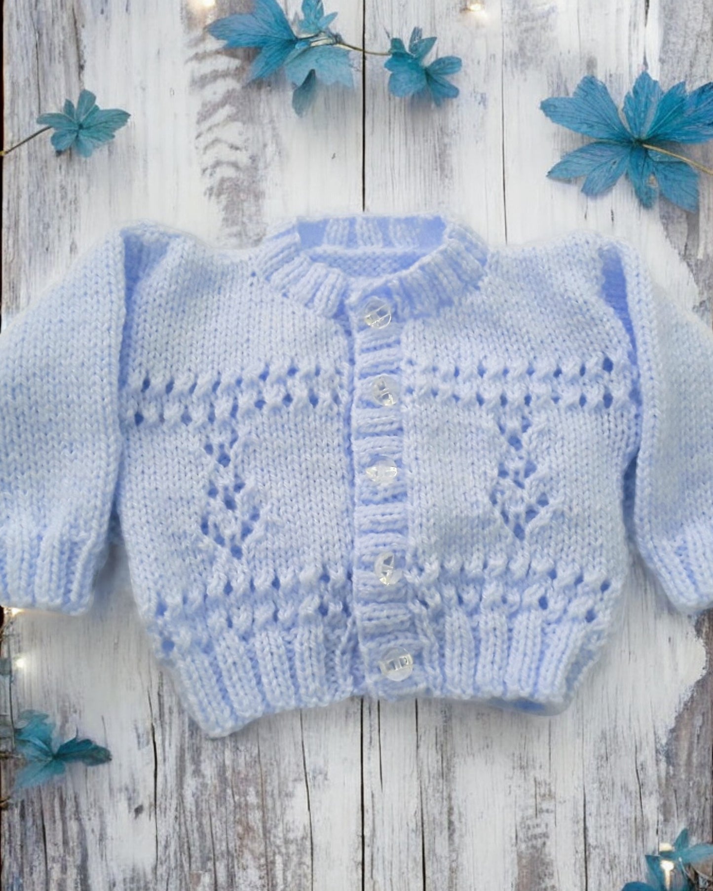 Adorable Knitted Baby Cardigan with Fun Design - Perfect for Little Ones!