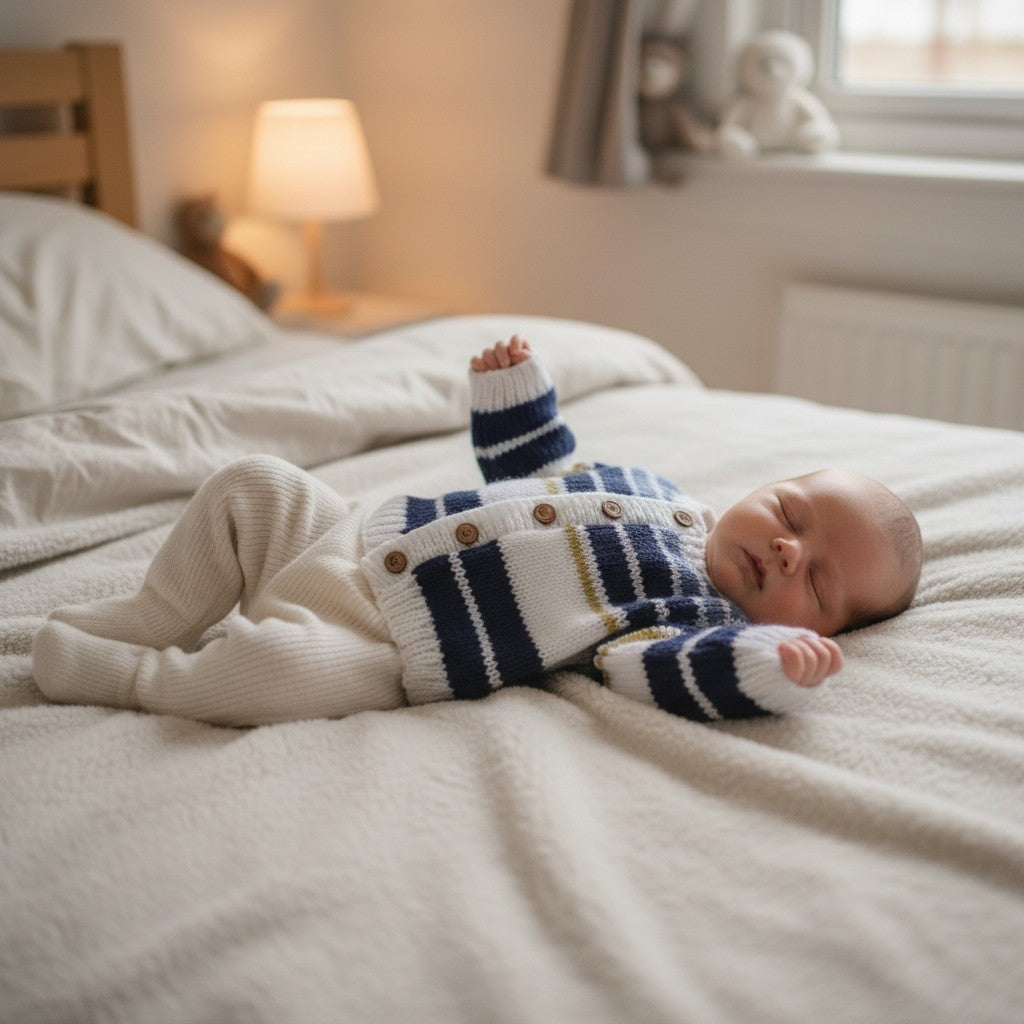 Striped Boys' Knitted Cardigan