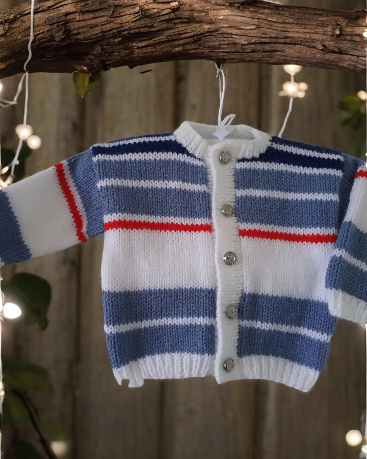 Striped Boys' Knitted Cardigan