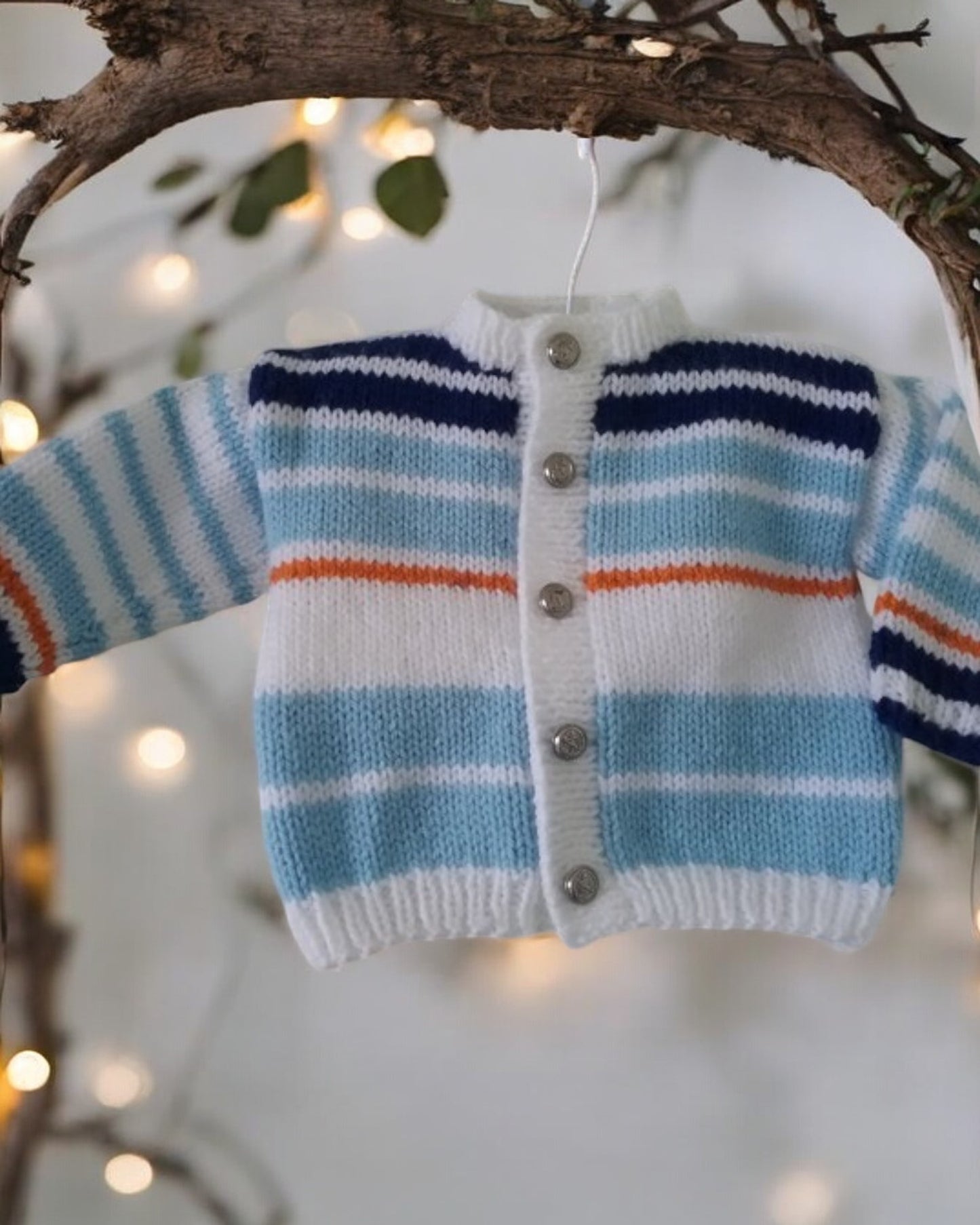 Striped Boys' Knitted Cardigan