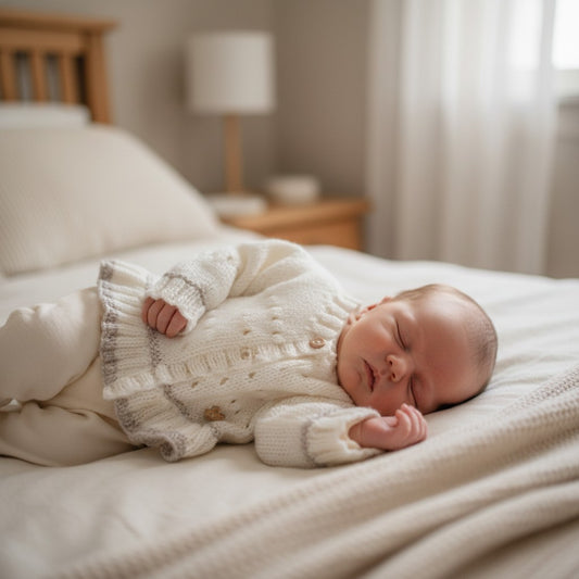 Adorable Knitted Baby Cardigan with embellishments  - Perfect for Little Ones!