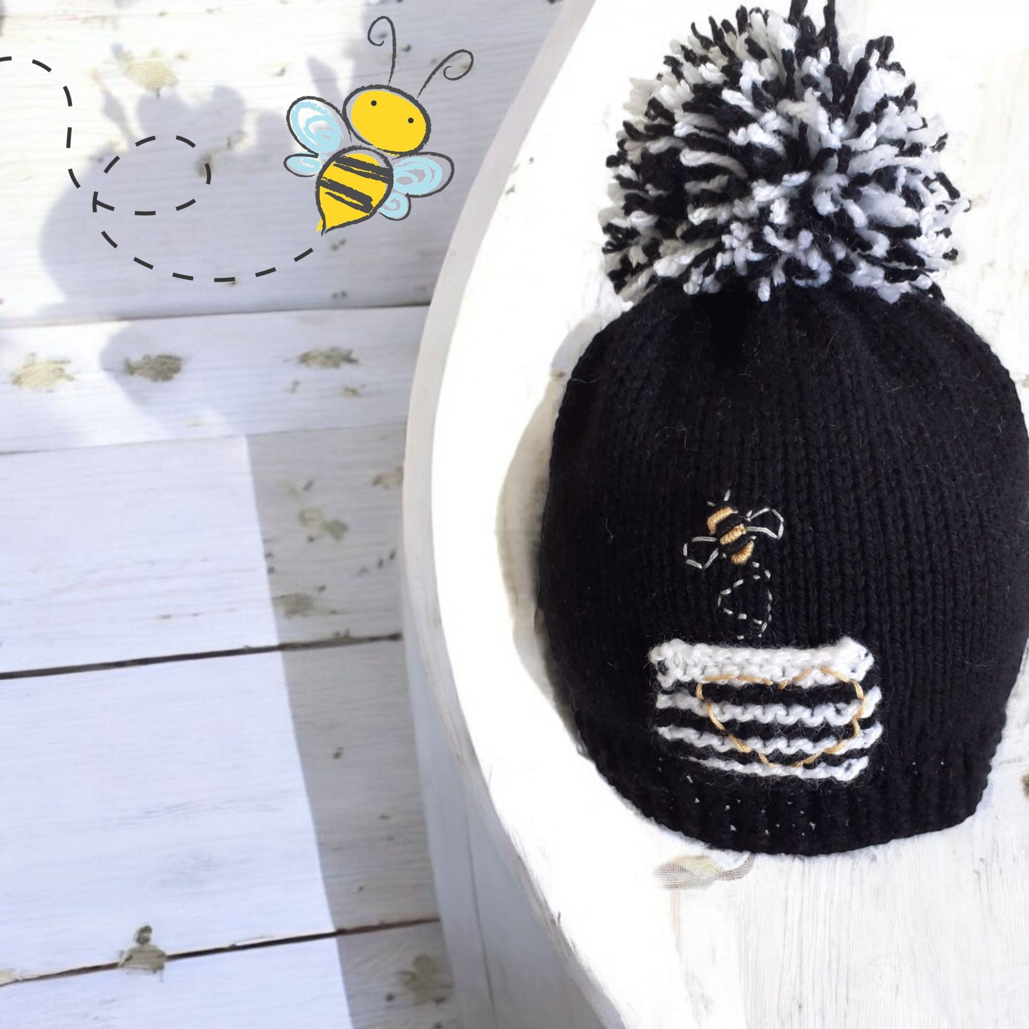 Pom Pom Baby Beanie