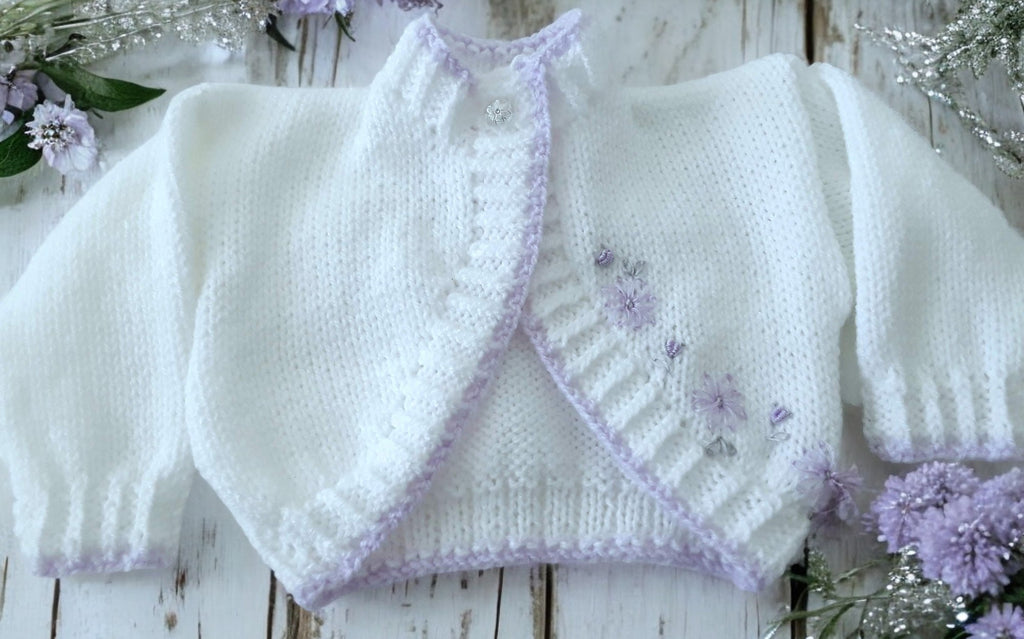 Delicate Embroidered Bolero Jacket for Girls: Stylish and Cozy