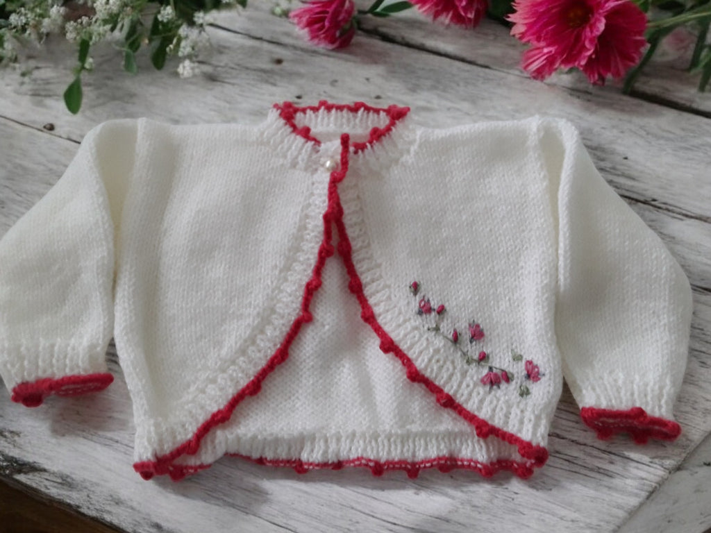 Delicate Embroidered Bolero Jacket for Girls: Stylish and Cozy